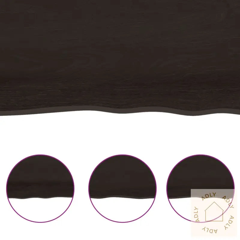 Vegghylle Mørkebrun 80X20X6 Cm Behandlet Heltre Eik