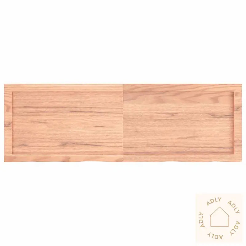 Vegghylle Lysebrun 120X40X(2-6) Cm Behandlet Heltre Eik