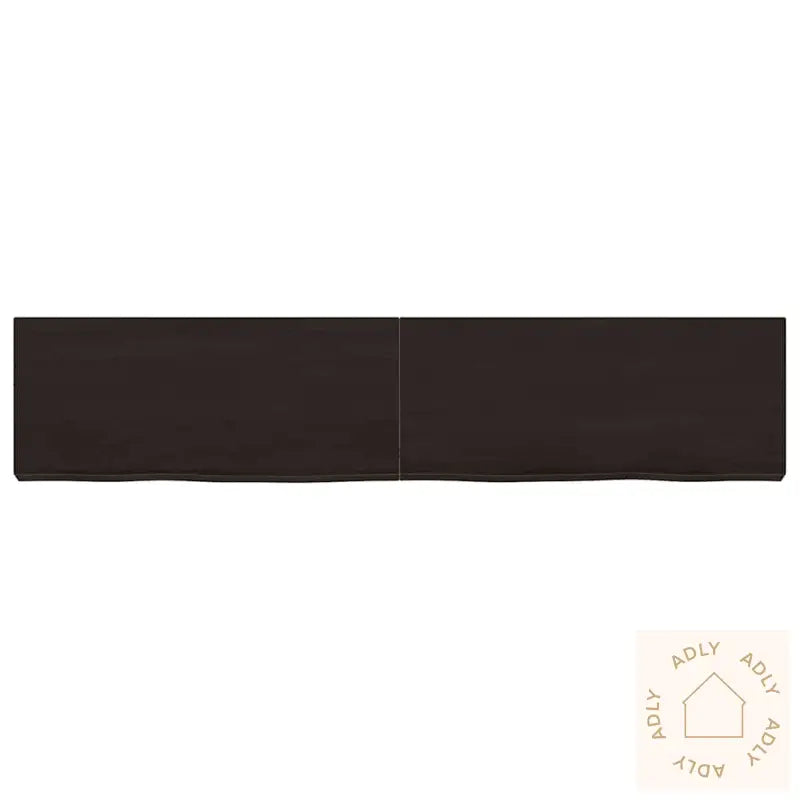 Vegghylle Mørkebrun 140X30X(2-6) Cm Behandlet Heltre Eik