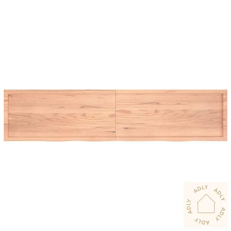 Vegghylle Lysebrun 220X50X(2-4) Cm Behandlet Heltre Eik
