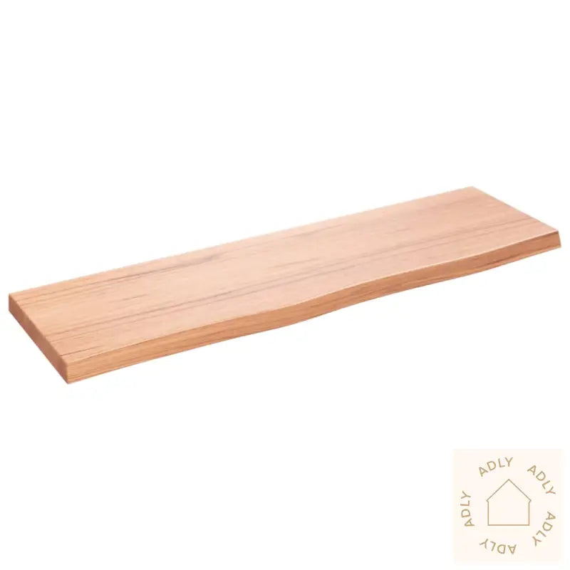 Vegghylle Lysebrun 100X30X(2-4) Cm Behandlet Heltre Eik
