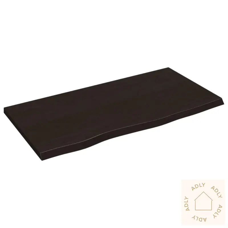 Vegghylle Mørkebrun 80X40X2 Cm Behandlet Heltre Eik