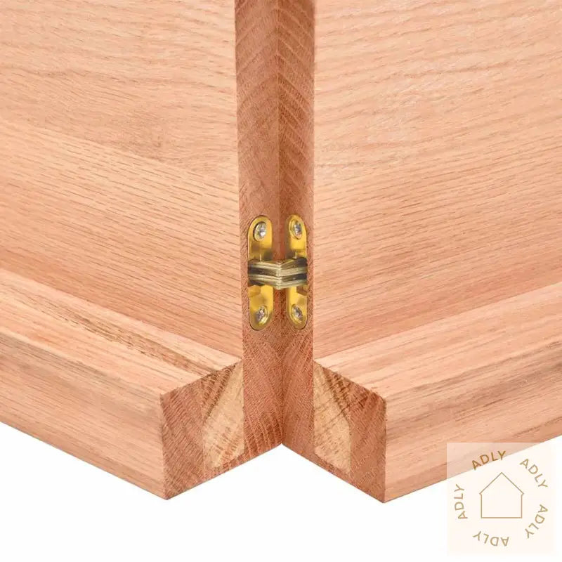 Vegghylle Lysebrun 120X50X(2-6) Cm Behandlet Heltre Eik