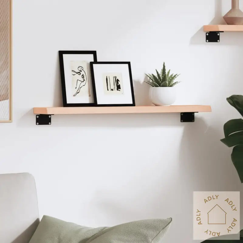 Vegghylle 60X10X2 Cm Ubehandlet Heltre Eik