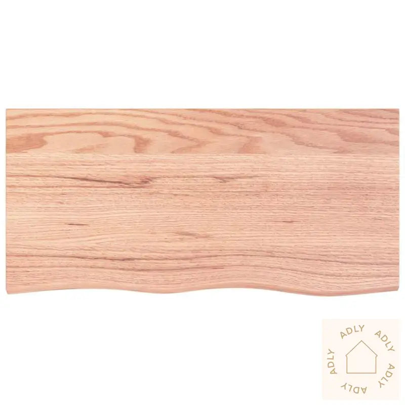 Vegghylle Lysebrun 100X50X(2-4) Cm Behandlet Heltre Eik