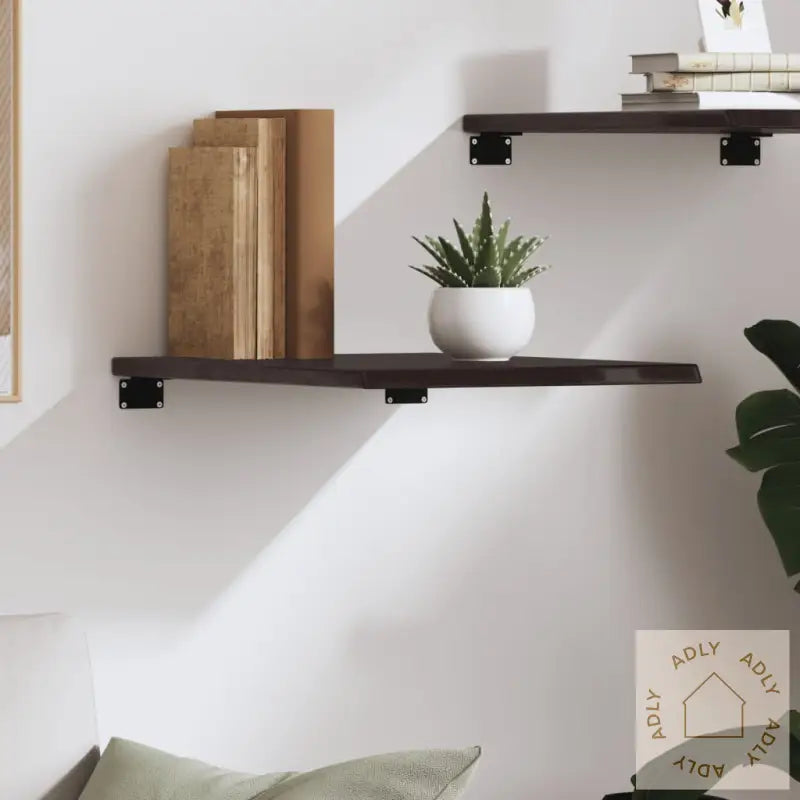 Vegghylle Mørkebrun 40X50X2 Cm Behandlet Heltre Eik