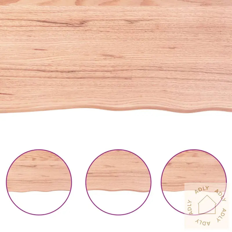 Vegghylle Lysebrun 100X20X6 Cm Behandlet Heltre Eik