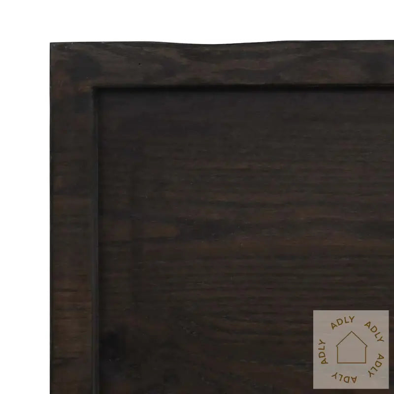 Vegghylle Mørkebrun 120X60X(2-4) Cm Behandlet Heltre Eik