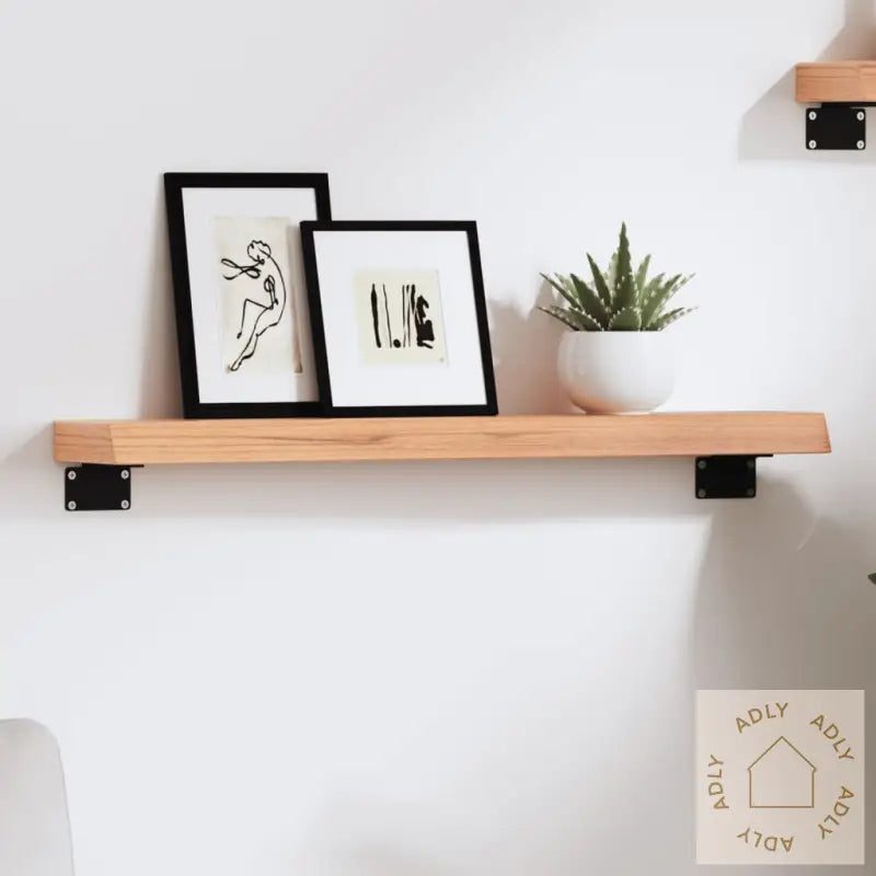 Vegghylle Lysebrun 60X10X4 Cm Behandlet Heltre Eik
