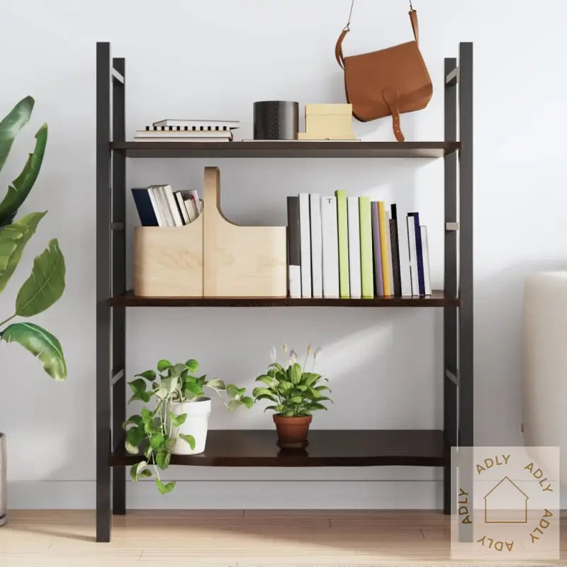 Vegghylle Mørkebrun 100X40X2 Cm Behandlet Heltre Eik