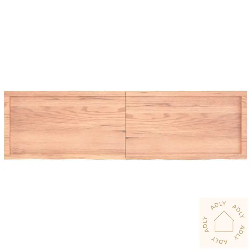 Vegghylle Lysebrun 120X50X(2-6) Cm Behandlet Heltre Eik