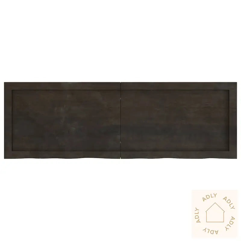 Vegghylle Mørkebrun 120X40X(2-4) Cm Behandlet Heltre Eik