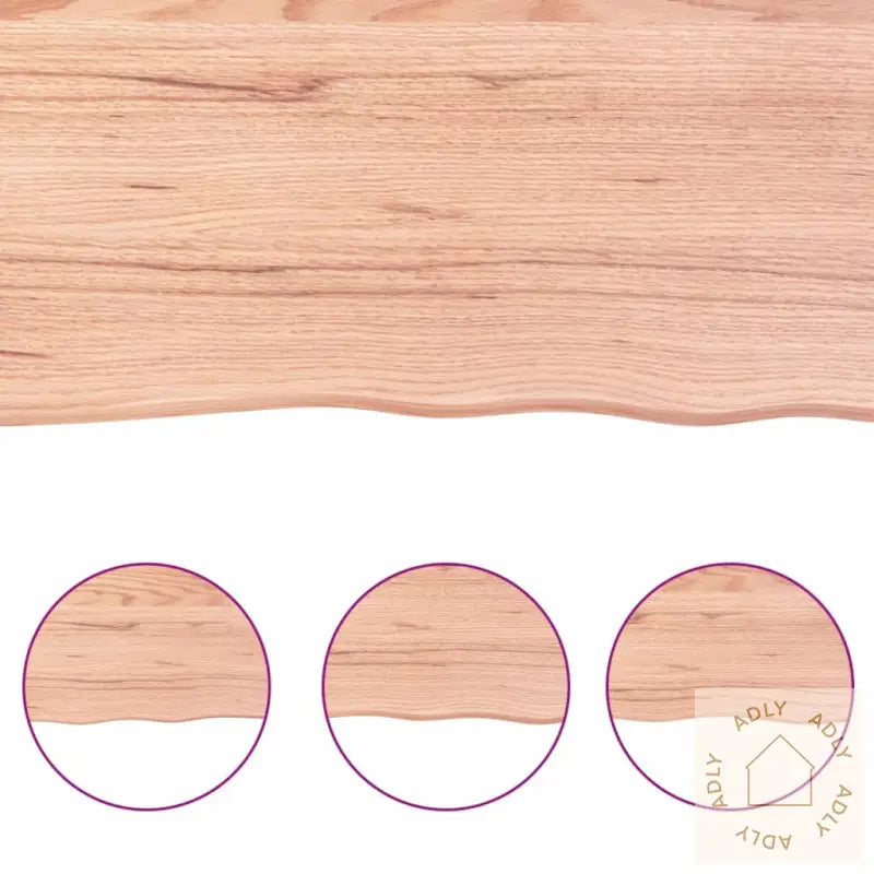 Vegghylle Lysebrun 40X20X2 Cm Behandlet Heltre Eik