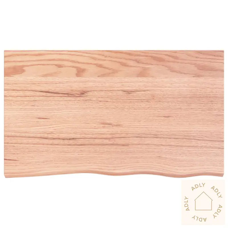 Vegghylle Lysebrun 100X60X(2-6) Cm Behandlet Heltre Eik