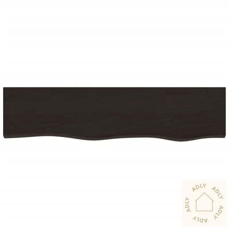 Vegghylle Mørkebrun 80X20X6 Cm Behandlet Heltre Eik