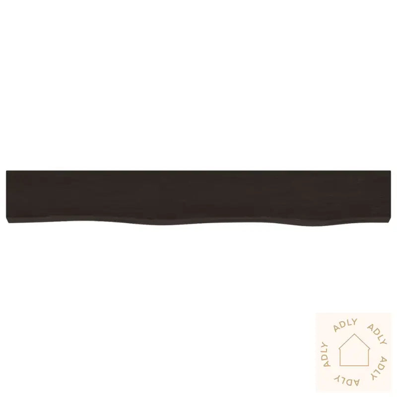 Vegghylle Mørkebrun 80X10X6 Cm Behandlet Heltre Eik