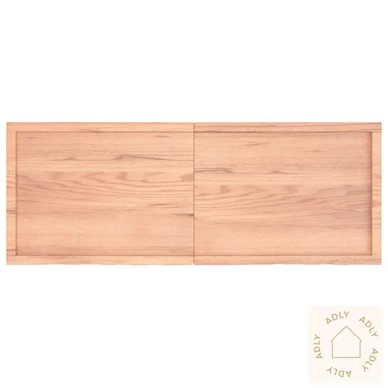 Vegghylle Lysebrun 120X30X(2-6) Cm Behandlet Heltre Eik