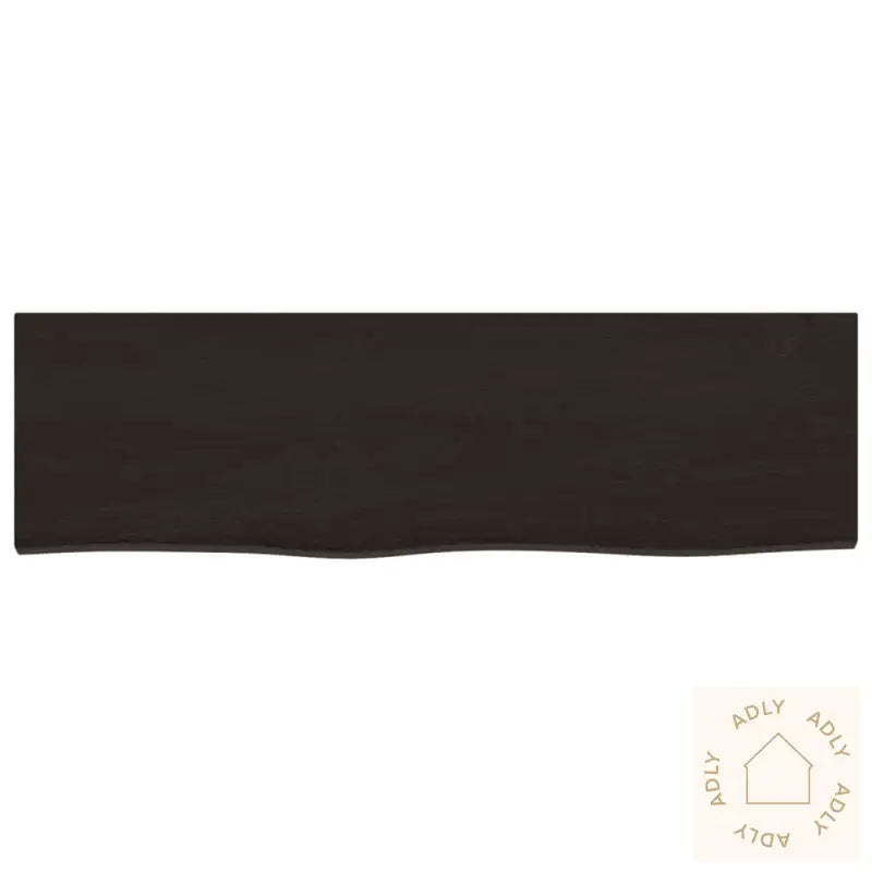 Vegghylle Mørkebrun 100X30X(2-6) Cm Behandlet Heltre Eik