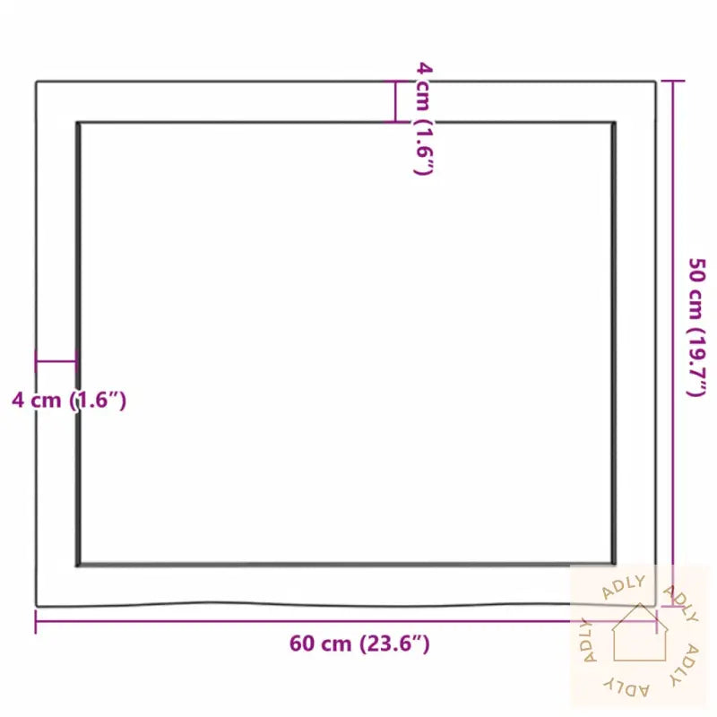 Vegghylle Lysebrun 60X50X(2-6) Cm Behandlet Heltre Eik