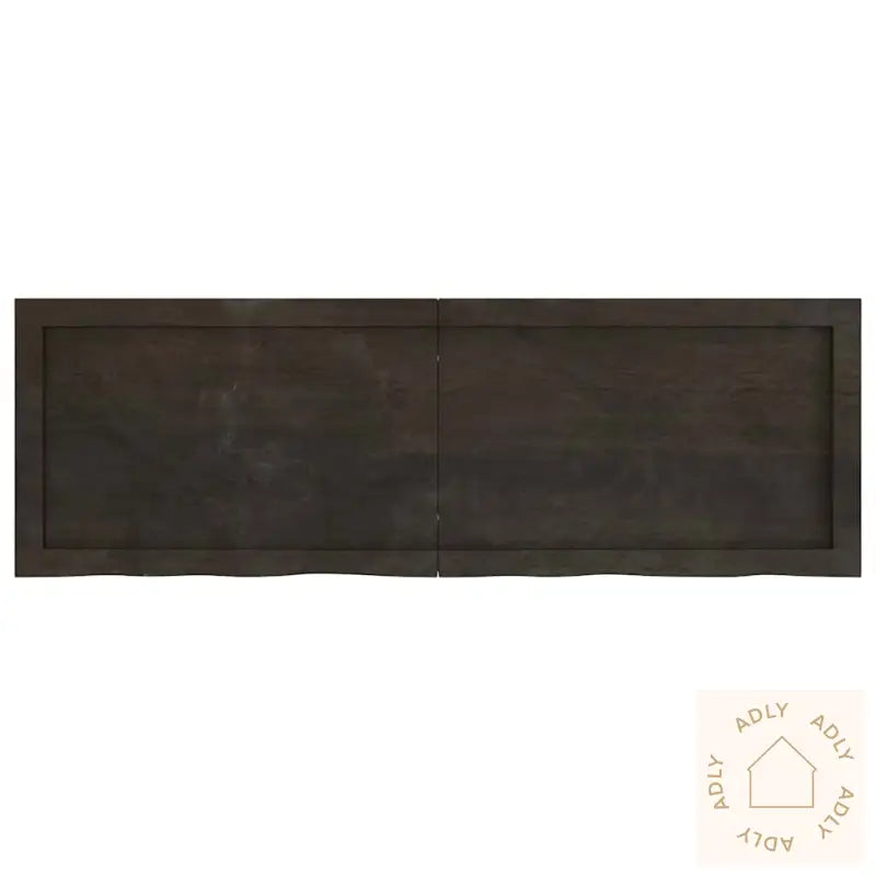 Vegghylle Mørkebrun 120X40X(2-6) Cm Behandlet Heltre Eik