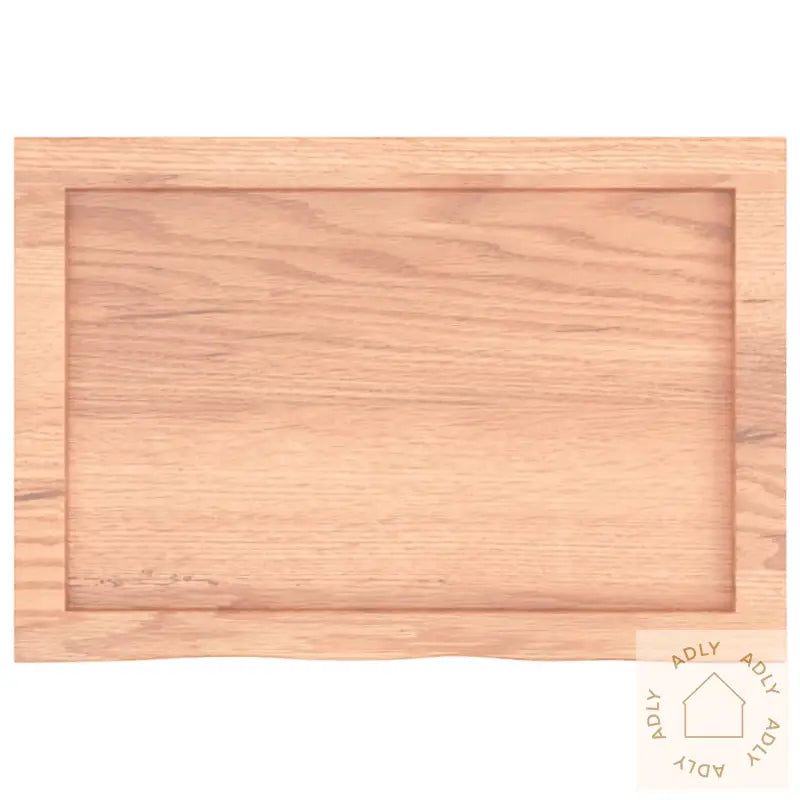 Vegghylle Lysebrun 60X40X(2-6) Cm Behandlet Heltre Eik