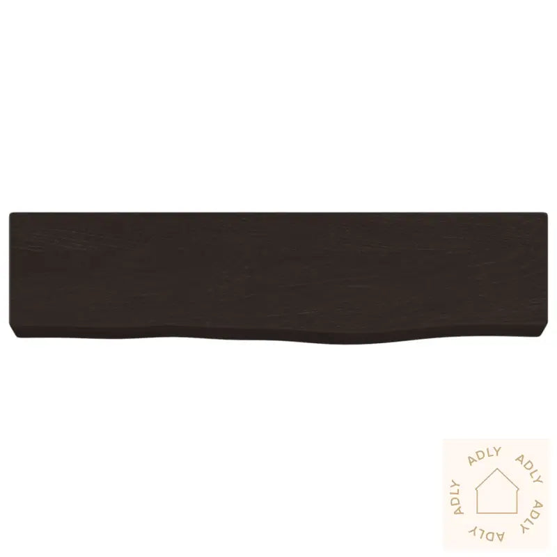 Vegghylle Mørkebrun 40X10X4 Cm Behandlet Heltre Eik