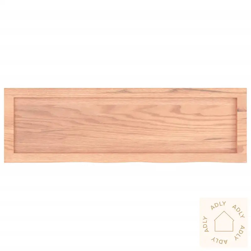 Vegghylle Lysebrun 100X30X(2-4) Cm Behandlet Heltre Eik