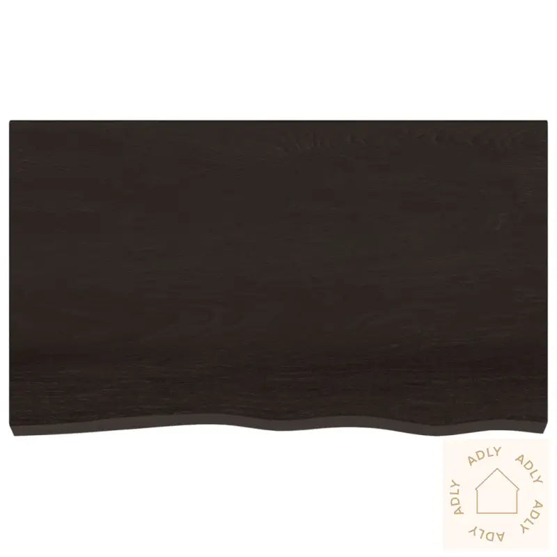 Vegghylle Mørkebrun 100X60X(2-6) Cm Behandlet Heltre Eik