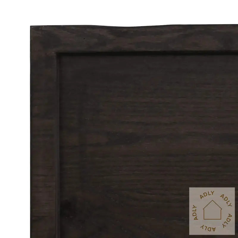 Vegghylle Mørkebrun 180X50X(2-4) Cm Behandlet Heltre Eik