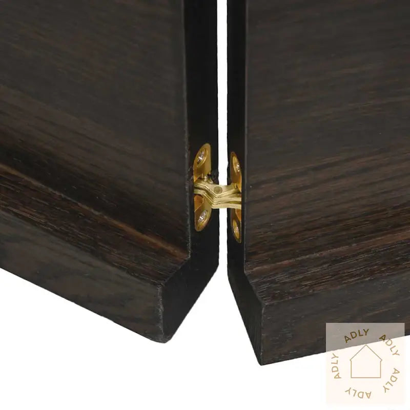 Vegghylle Mørkebrun 180X50X(2-4) Cm Behandlet Heltre Eik