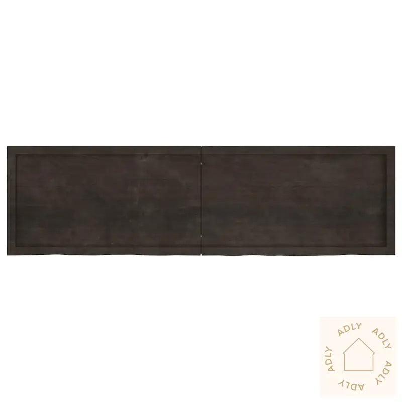Vegghylle Mørkebrun 180X50X(2-4) Cm Behandlet Heltre Eik