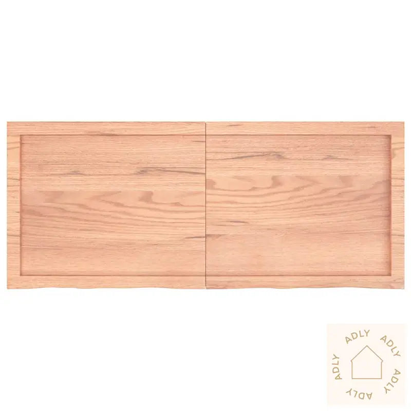Vegghylle Lysebrun 120X50X(2-6) Cm Behandlet Heltre Eik