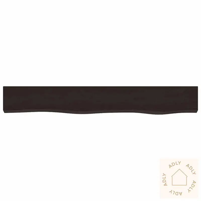 Vegghylle Mørkebrun 80X10X4 Cm Behandlet Heltre Eik