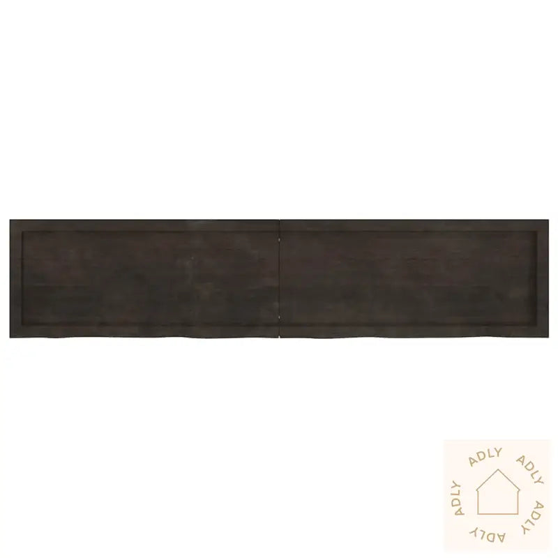 Vegghylle Mørkebrun 180X40X(2-4) Cm Behandlet Heltre Eik