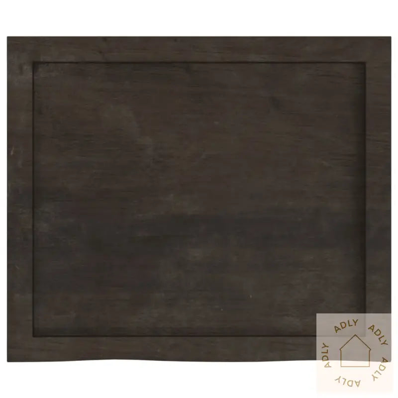 Vegghylle Mørkebrun 60X50X(2-6) Cm Behandlet Heltre Eik