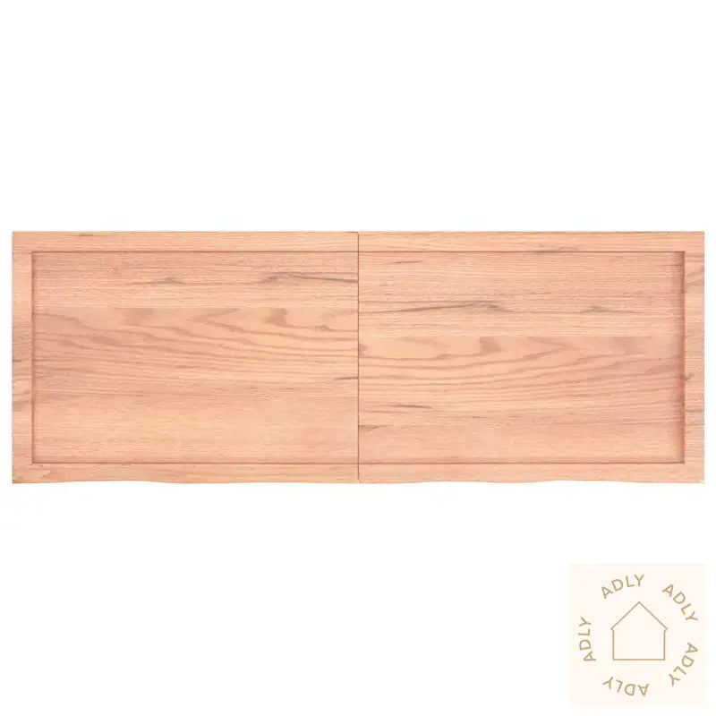 Vegghylle Lysebrun 140X50X(2-4) Cm Behandlet Heltre Eik