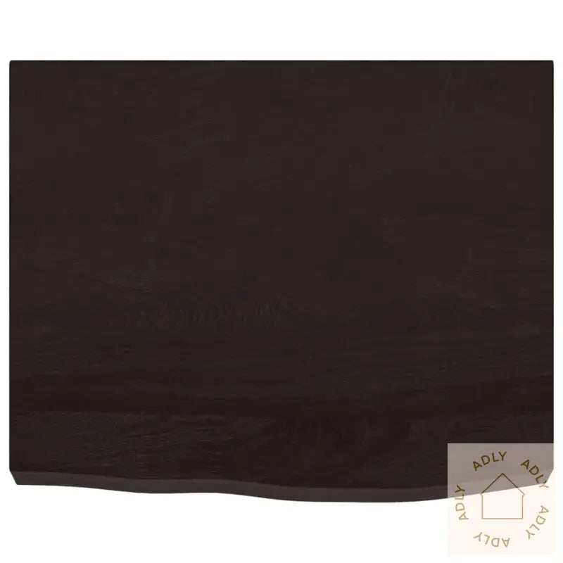 Vegghylle Mørkebrun 60X50X(2-6) Cm Behandlet Heltre Eik