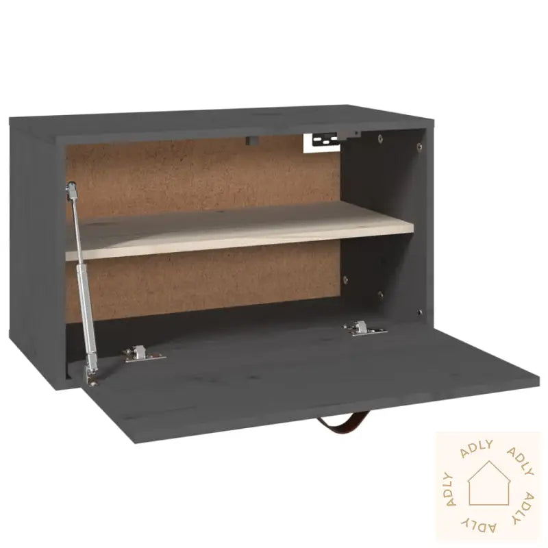 Veggskap Grå 60X30X35 Cm Heltre Furu