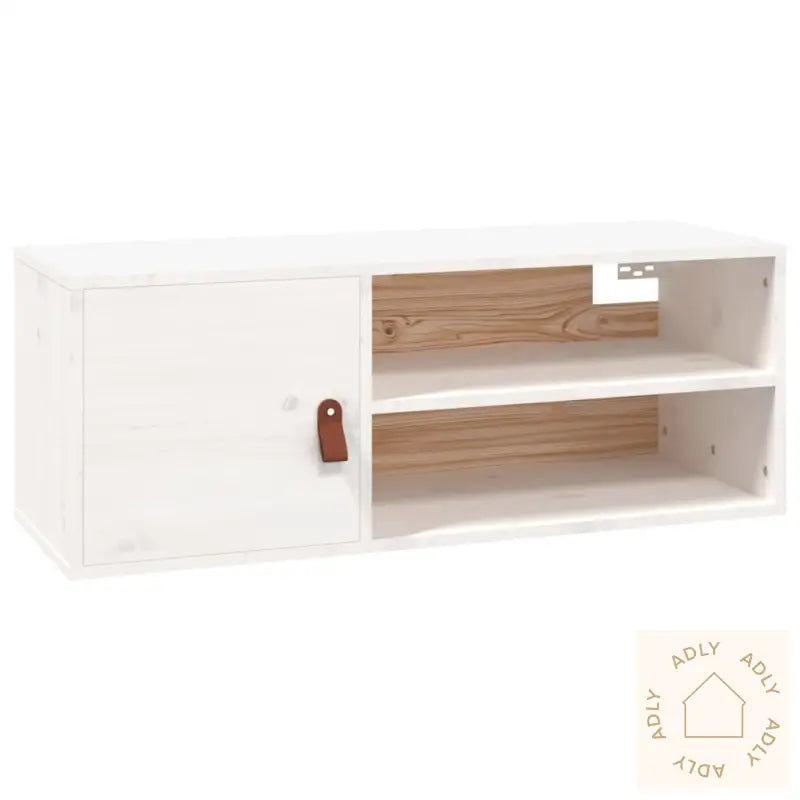 Veggskap Hvit 80X30X30 Cm Heltre Furu