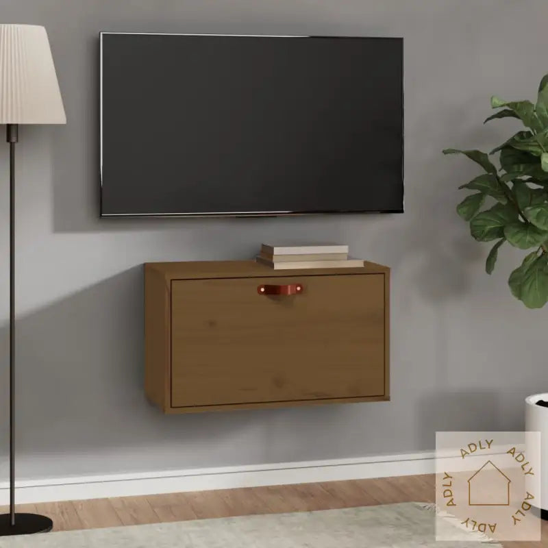 Veggskap Honningbrun 60X30X35 Cm Heltre Furu