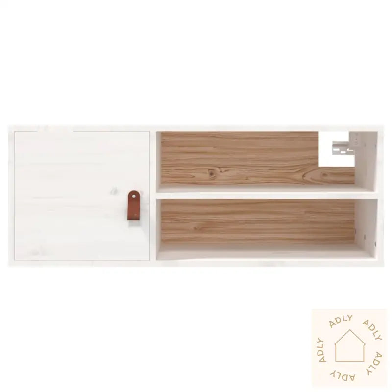 Veggskap Hvit 80X30X30 Cm Heltre Furu