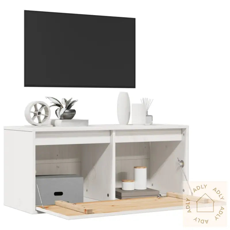 Veggskap Hvit 80X30X35 Cm Heltre Furu