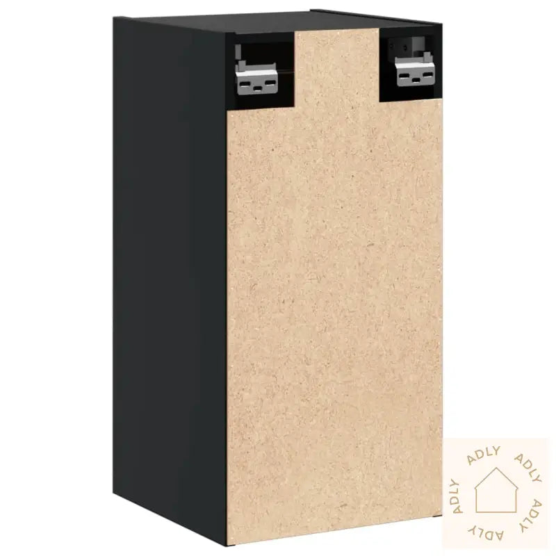 Veggskap 2 Stk Svart 30X30X60 Cm Heltre Furu