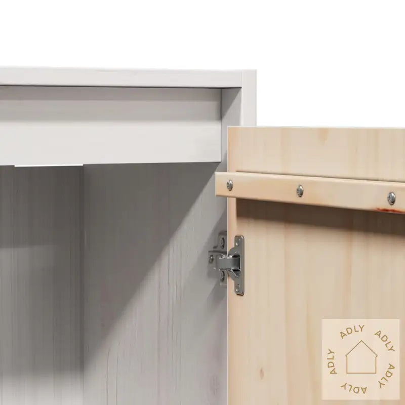 Bokhylle Hvit 30X30X100 Cm Heltre Furu