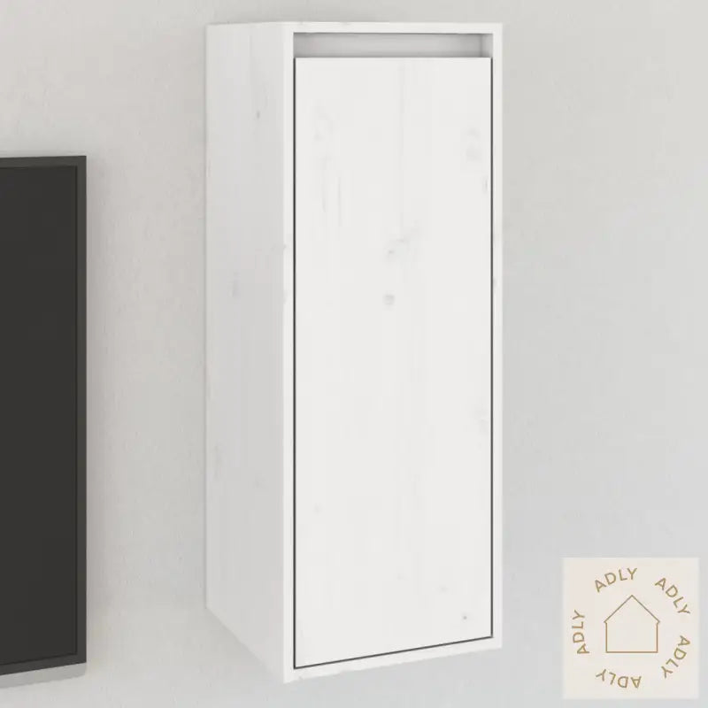 Veggskap Hvit 30X30X80 Cm Heltre Furu