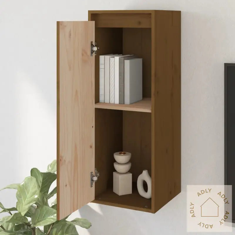 Veggskap Honningbrun 30X30X80 Cm Heltre Furu
