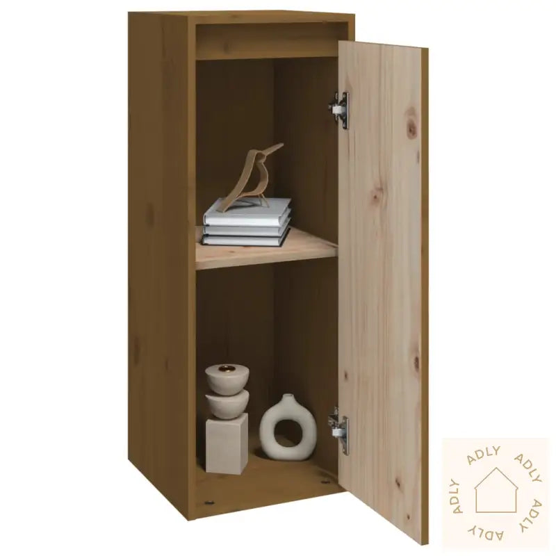 Veggskap Honningbrun 30X30X80 Cm Heltre Furu