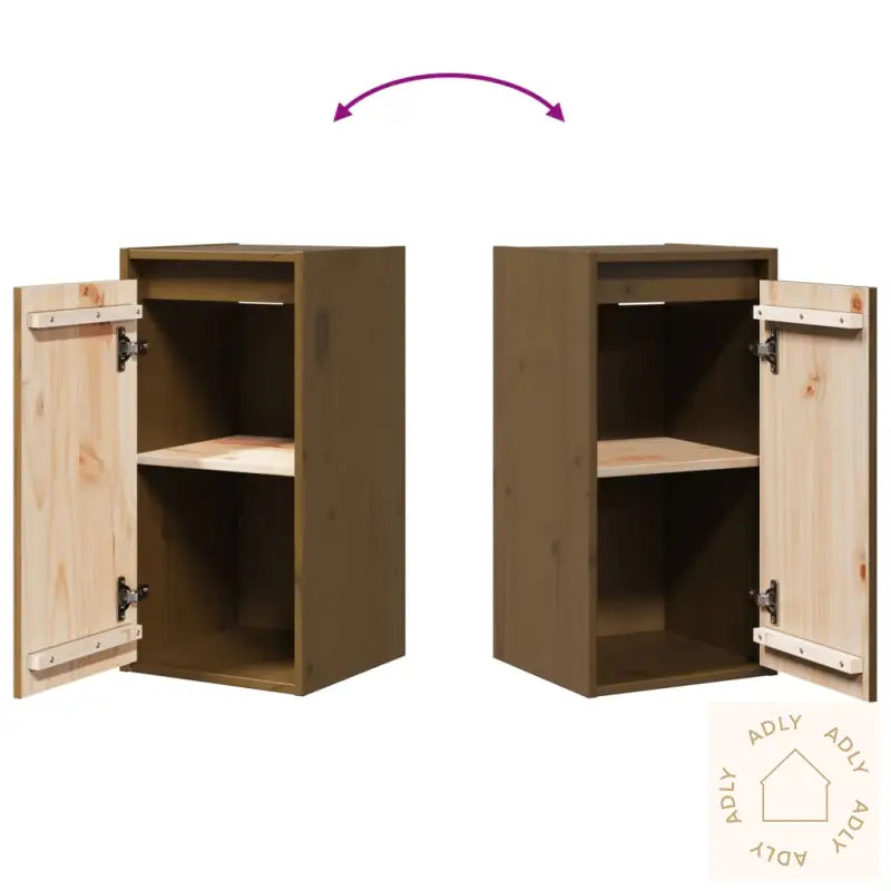 Veggskap Honningbrun 30X30X60 Cm Heltre Furu