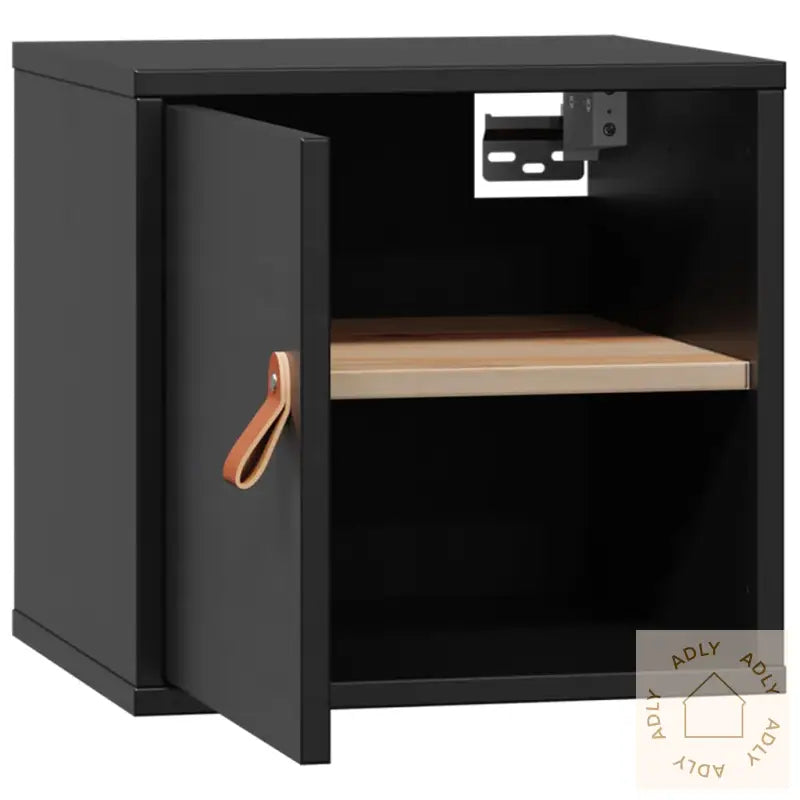 Veggskap Svart 31,5X30X30 Cm Heltre Furu