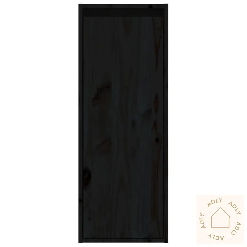 Veggskap 2 Stk Svart 30X30X80 Cm Heltre Furu